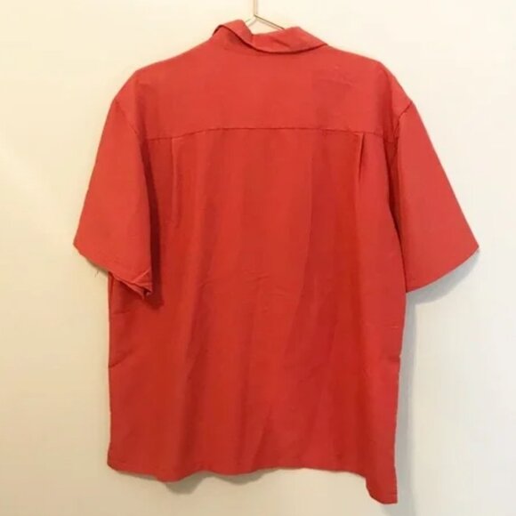 Joe Marlin Martini Embroidered Short Sleeved Button Down Shirt L - Picture 2 of 3